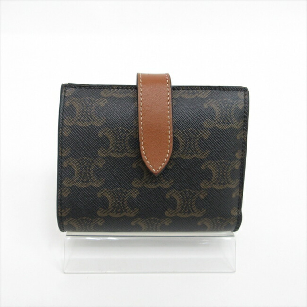 Celine Bifold Triomphe Brown Wallet